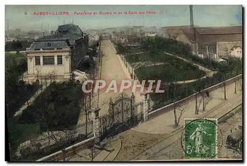 Cartes postales Aubervilliers Panorama Du Square El De La Salle Des Fetes