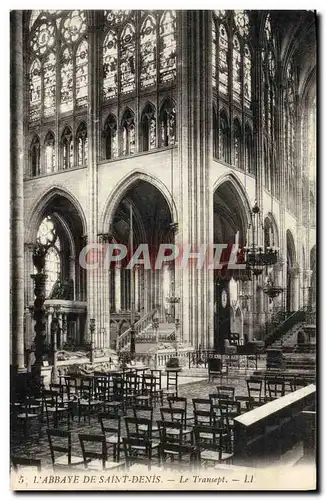 Ansichtskarte AK L&#39Abbaye De Saint Denis Le Transept