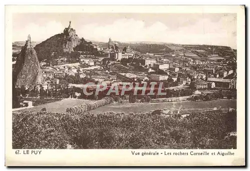 Cartes postales Le Puy Vue Generale Les Rochers Corneille Et Aiguilhe