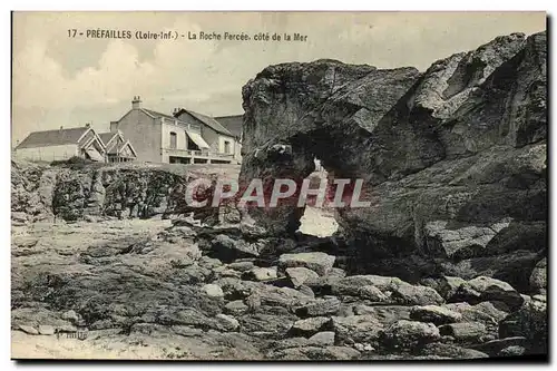 Ansichtskarte AK Prefailles La Roche Percee Cote De La Mer