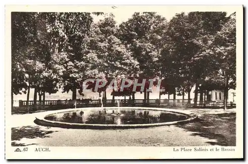 Cartes postales Auch La Place Salinis Et Le Bassin