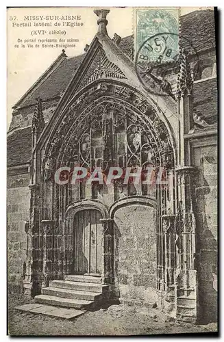 Cartes postales Missy Sur Aisne Portail Lateral De l&#39Eglise