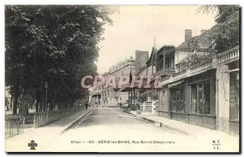 Cartes postales Neris Les Bins Rue Boirot Desjerviers