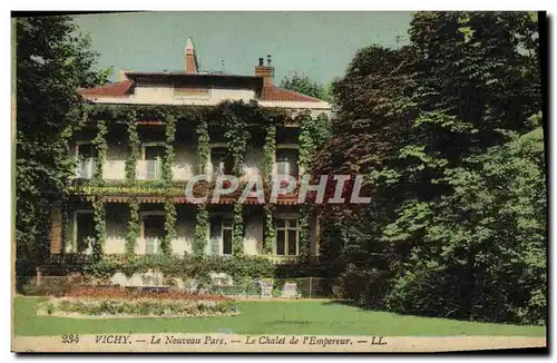 Ansichtskarte AK Vichy Le Nouveau Parc Le Chalet De L&#39Empereur