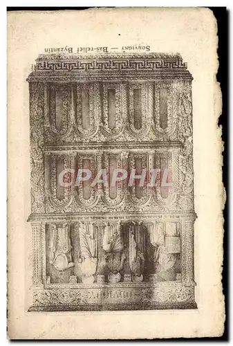 Cartes postales Souvigny Bas Relief Byzantin