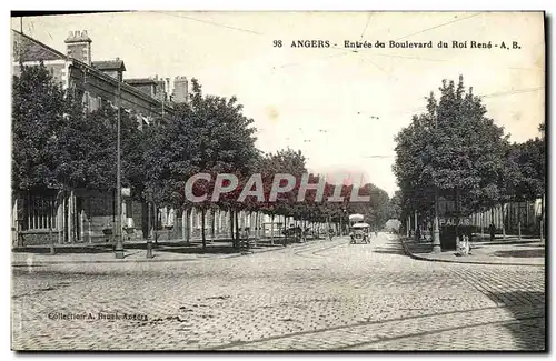 Cartes postales Angers Entree Du Boulevard Du Roi Rene