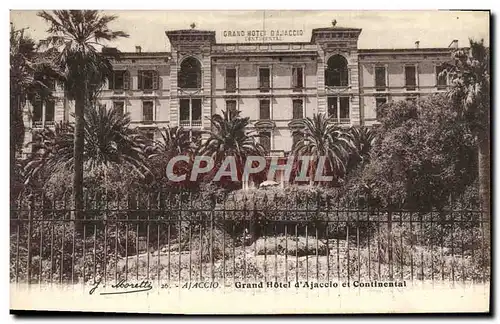 Cartes postales Ajaccio Grand Hotel D&#39Ajaccio et Continental