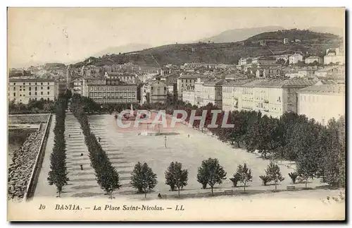 Cartes postales Bastia La Place Saint Nicolas