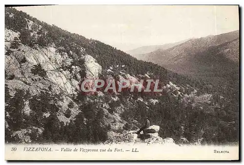 Cartes postales Vizzavona Vallee De Vizzavona Vue Du Fort