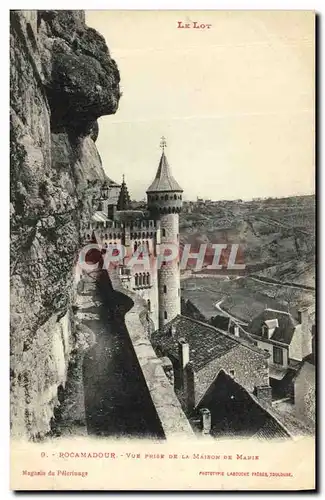 Ansichtskarte AK Le Lot Rocamadour Vue Prise De La Maison De Marie