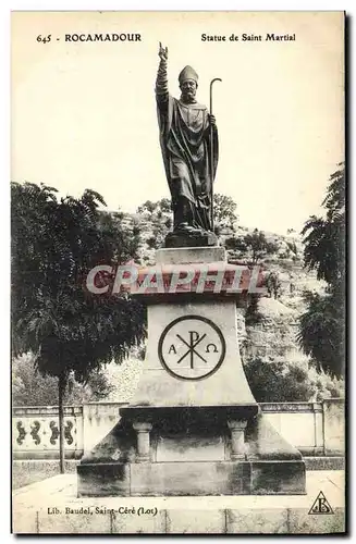 Cartes postales Rocamadour Statue De Saint Martial