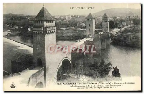 Cartes postales Le Lot Illustre Cahors Le Lot Valentre