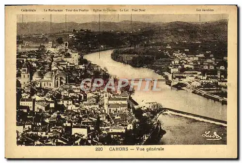 Cartes postales Cahors Vue Generale