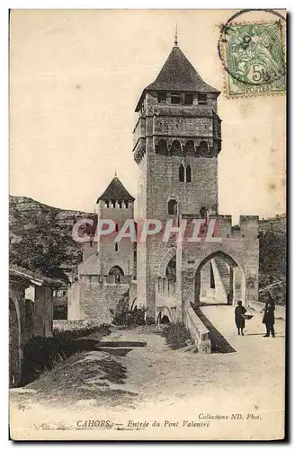 Cartes postales Cahors Entree Du Pont Valentre