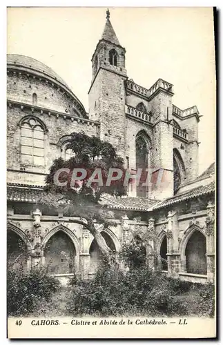 Cartes postales Cahors Cloitre Et Abside De la Cathedrale