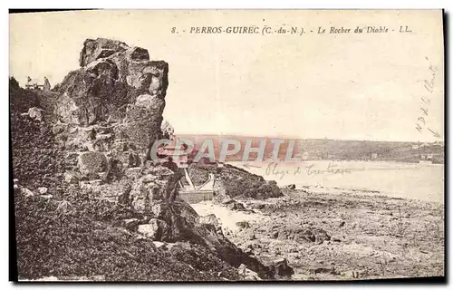 Cartes postales Perros Guirec Le Rocher Du Diable