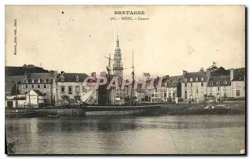 Cartes postales Bretagne Binic Centre Bateau Voilier