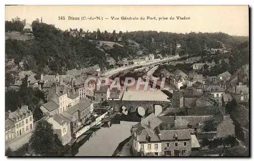 Cartes postales Dinan Vue Generale Du Port Prise Du Viaduc