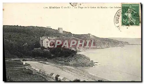 Cartes postales Etables La Plage De La Greve Du Moulin Les falaises