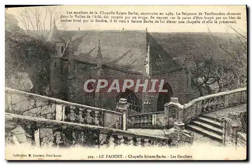 Cartes postales Le Faouet Chapelle Sainte Barbe Les Escaliers