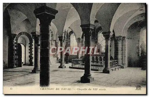 Cartes postales Chateau De Laval Chapelle Du 12eme