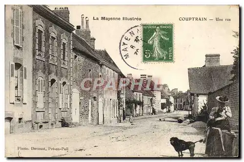 Cartes postales La Mayenne Illusteree Couptrain Une Rue