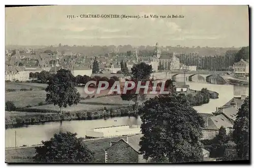 Ansichtskarte AK Chateau Gontier La Ville Vue De Bel Air