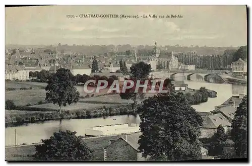 Cartes postales Chateau Gontier La Ville Vue De Bel Air