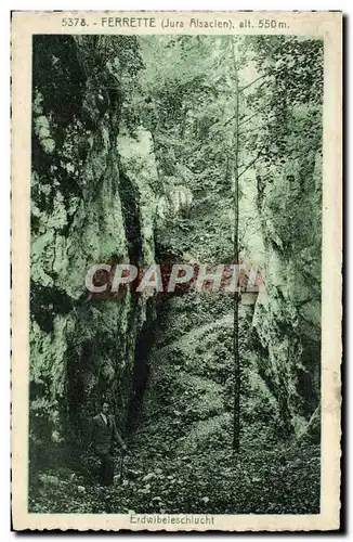 Cartes postales Ferrette Erdwibeleschlucht