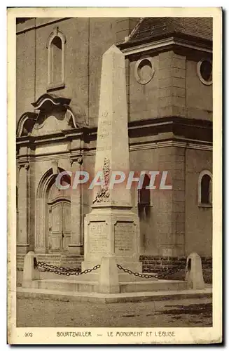 Cartes postales Guebwiller Le Monument Et L'Eglise