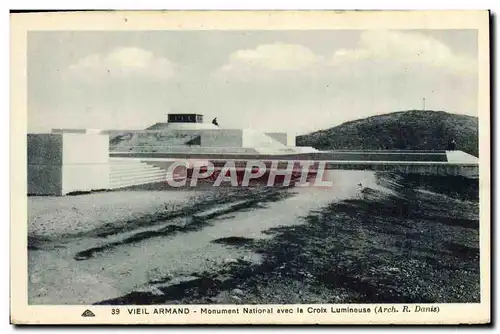 Ansichtskarte AK Vieil Armand Monument National Avec La Croix Lumineuse