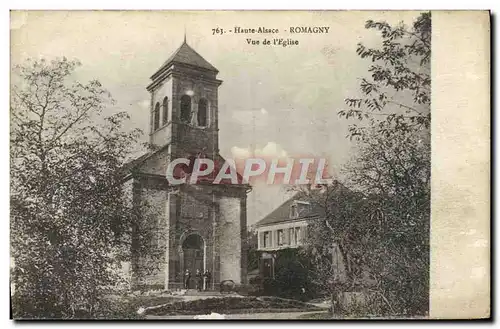 Ansichtskarte AK Haute Alsace Romagny Vue De L&#39Eglise