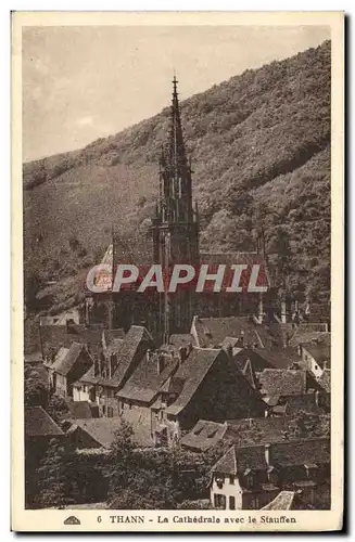 Cartes postales Thann La Cathedrale Avec Le Stauffen