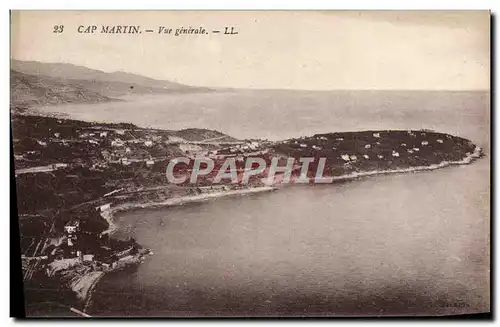 Cartes postales Cap Martin Vue Generale