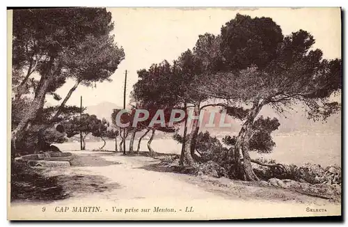 Ansichtskarte AK Cap Martin Vue Prise Sur Menton