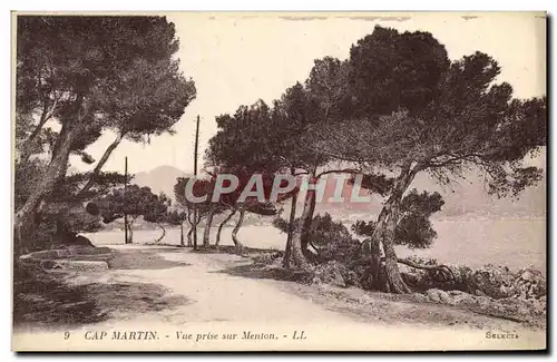 Ansichtskarte AK Cap Martin Vue Prise Sur Menton