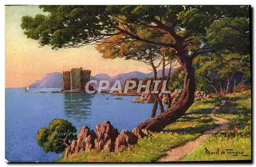 Cartes postales La Cote D&#39Azur Ile Saint Honorat