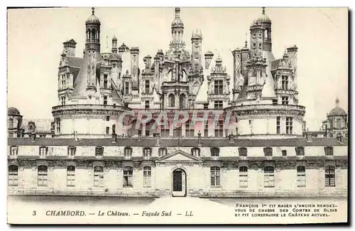 Ansichtskarte AK Chambord Le Chateau Facade Sud