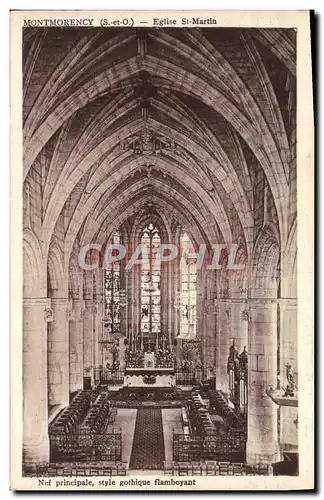 Ansichtskarte AK Montmorency Eglise St Martin nef principale