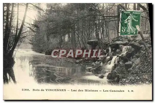 Ansichtskarte AK Bois De Vincennes Lac Des Minimes Les Cascades