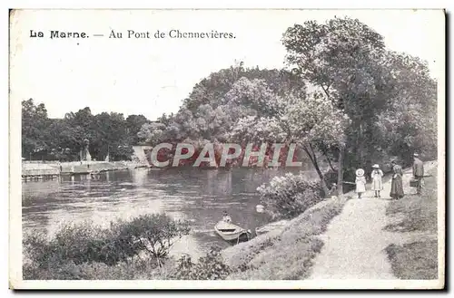 Cartes postales La Marne Au Pont De Chennevieres