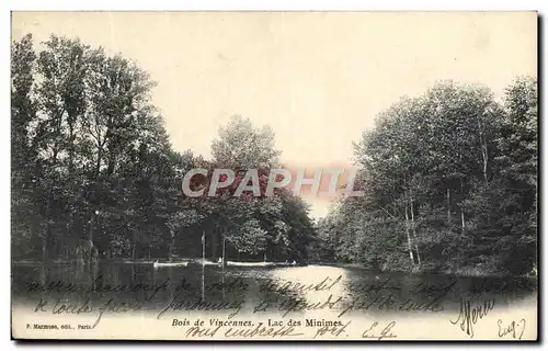 Cartes postales Bois De Vincennes Lac Des Minimes