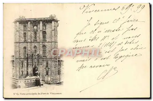 Cartes postales Porte Principale Du Fort De Vincennes