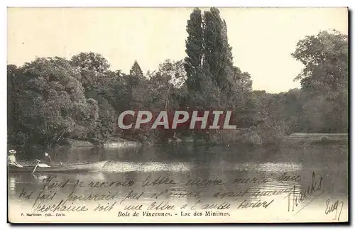 Cartes postales Bois De Vincennes Lac Des Minimes