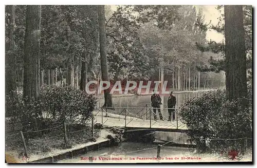 Ansichtskarte AK Bois de Vincennes Le Passerelle du Lac De St Mande