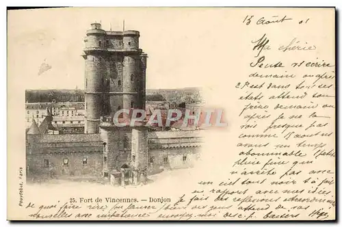 Cartes postales Vincennes Fort de Donjon