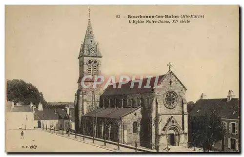 Cartes postales Bourbonne les Bains L'Eglise Notre Dame