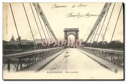 Cartes postales Avignon Pont Suspendu