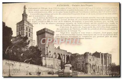 Cartes postales Avignon Palais des Papes