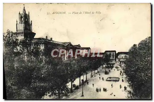 Cartes postales Avignon Place de L'Hotel de Ville